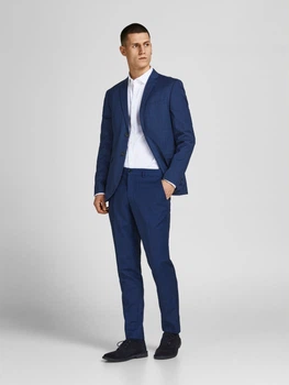 Брюки JACK&JONES темно-синій в клітку RVEOV527 46