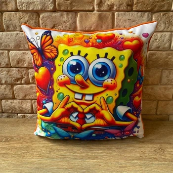 Подушка Губка Боб Spongebob 33х33 см -4
