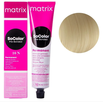 Крем-краска Matrix SoColor Pre-Bonded Cream №10N Very light natural blonde 90 мл