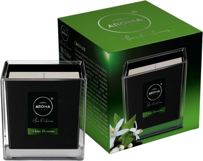 Ароматична свічка Aroma Home Black Series White Blossom 155 г (5902846835134)