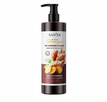 Шампунь для укрепления волос с имбирем Sadoer Refreshing Pliable, 500 мл