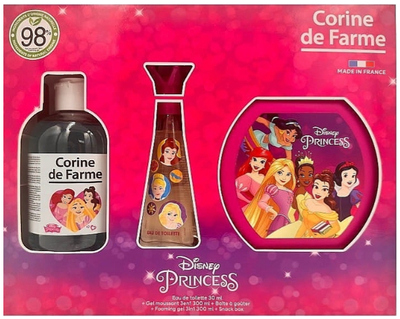Набір для дітей Corine de Farme Princess Туалетна вода 30 мл + Гель для душу 300 мл + Коробочка для снеків (3468080965690)