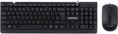 Комплект (клавіатура + миша) Maxxter KMS-CM-01-UA Black
