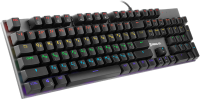 Клавіатура REAL-EL M 13 RGB Grey (EL123100045)