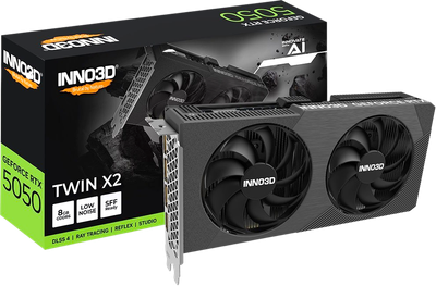 Відеокарта GeForce RTX5050 8GB Inno3D TWIN X2 (N50502-08D6-174071N)