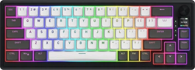 Клавіатура бездротова HATOR Skyfall 65 Pro Vanila Silent Switch Bluetooth/USB Grey/Black (HTK4160)