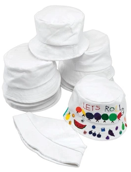 Набір для дитячої творчості Colorations прикрасьте капелюх рибалки з полотна 10 штук 6040080 (0191487035088)