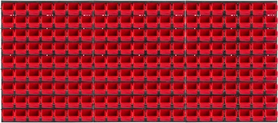 Tablica narzędziowa Kadax ścianka warsztatowa 174 x 78 cm 195 elementów K7693 Czerwona (5903699468456)