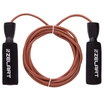 Скакалка кожаная Zelart FI-2562
