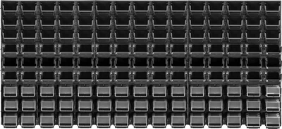 Tablica narzędziowa Kadax ścianka warsztatowa 174 x 78 cm 135 elementów K7697 Czarna (5903699468494)