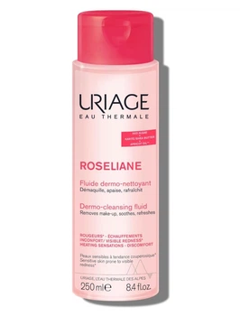 Очищувальний флюїд для шкіри схильної до почервонінь Uriage Roséliane Dermo-Cleansing Fluid 250 мл