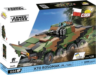 Конструктор Cobi Armed Forces 2 в 1 Kto Rosomak 1:35 666 елементів COBI-2629 (5902251026295)