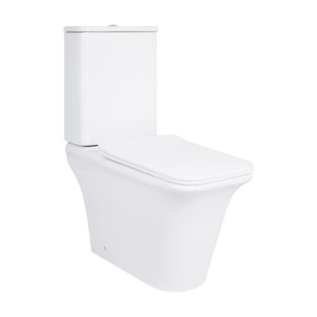 Унитаз-компакт Qtap Kalao безободковый с седалием Soft-close QT08221213AW