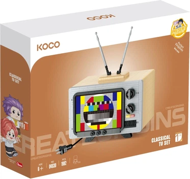 Конструктор Koco Телевізор ретро 2280 елементів KC04030 (6973676043456)