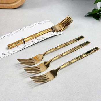 Набор столовых вилок Bergamo GK-4885, 6 шт, Gold