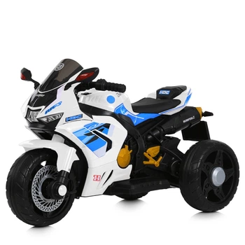 Дитячий електромотоцикл 3 колісний Bambi M 6220ELR-1 Білий