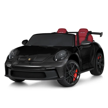Детский двухместный электромобиль Porsche Bambi M 6111(MP4)EBLRS-2(24V) Черный