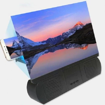 Подставка увеличитель экрана телефона с bluetooth колонками 12 дюймов Seuno F9 Magnif (GS410)