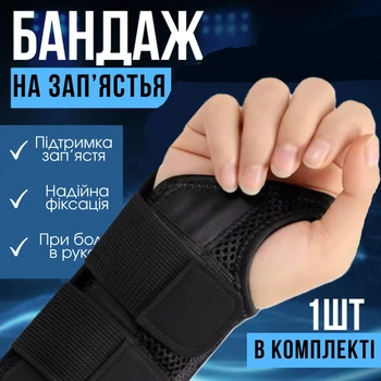 Запястный бандаж с жесткими шинами, бандаж ортес на Запястье L/XL, правый (122344446)