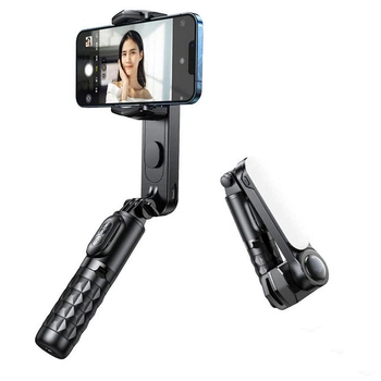 Стабілізатор для смартфона/стедікам RTAKO Q09 Mini Electric Gimbal Stabilizer with AR Detach Black (6975068272314)