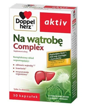 Doppelherz aktiv Комплекс для печінки – капсули для очищення, захисту та підтримки печінки, Допелгерц, 30 шт
