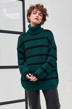 Теплий в'язаний светр Guash XL/XXL зелений 43389124