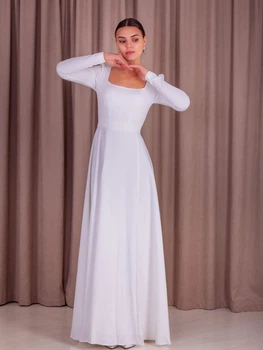 Біла сукня з довгим рукавом Lolita L/XL білий 43449535