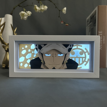 Светильник ночник 3D Ван Пис Трафальгар Ло One Piece Trafalgar Law 20 см NL3D OP TL