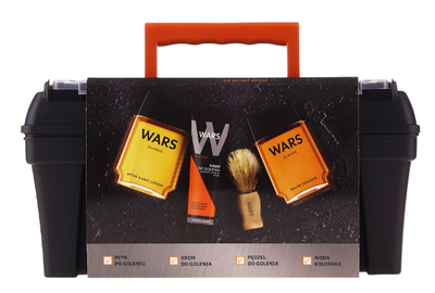 Zestaw kosmetyków do pielęgnacji ciała Wars Krem do golenia 65 ml + Balsam po goleniu 95 ml + Woda kolońska 90 ml + Pędzelek do golenia (5900793045897)