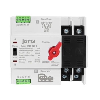 АВР для генератора I-II 2P 125A 230V автоматичний перемикач вводу резерву [JTQ3-2P-125A-G] JOTTA