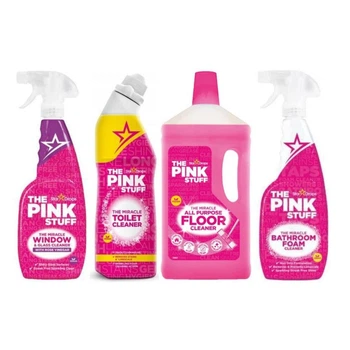 Набір Pink Stuff для вікна/скло + унітаз + підлога + спрей універсальний