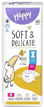 Pieluszki Bella Baby Happy Rozmiar 4+ 9-15 kg 40 szt (5900516605476)