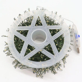 USB гірлянда «Фейєрверк Мішура» Ju-0211/МК, 900 LED, 30 м, теплий білий