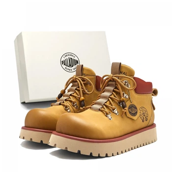 Черевики чоловічі Palladium Merard Boots V4 Yellowish Brown/Red 39 Жовтий 79696-001-M