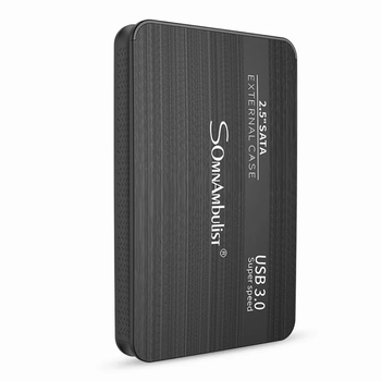 Зовнішній жорсткий диск HDD SomnAmbuList 500GB 2.5″ USB 3.0 портативний + чохол та кабель підходить до Windows MacOS PS4 XBox (GS976)