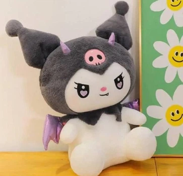 М'яка іграшка Hello Kitty Kuromi, Хеллоу Кітті Куромі з крильцями та ріжками 50 см
