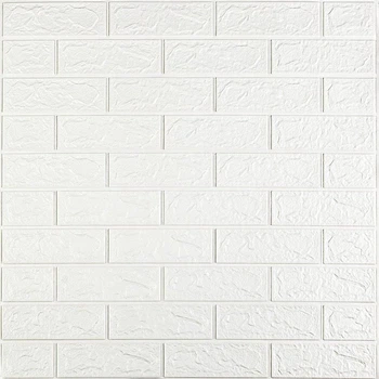 3D панель на стіну Sticker Wall Біла цегла SW-00001914 700х770х2 мм (SHiz17068)