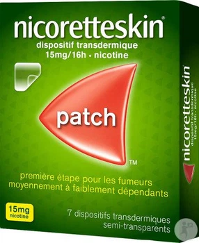 NicoretteSkin Нікотиновий пластир трансдермальний 15 мг/16 годин 7 шт