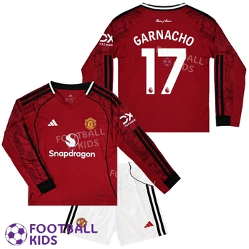 Детская футбольная форма Manchester United GARNACHO 17 Манчестер Юнайтед 2026 Home Long Sleeve 135-145 см (set47211-136250-4)