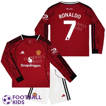 Дитяча футбольна форма Manchester United RONALDO 7 Манчестер Юнайтед 2026 Home Long Sleeve 125-135 см (set47211-136237-4)