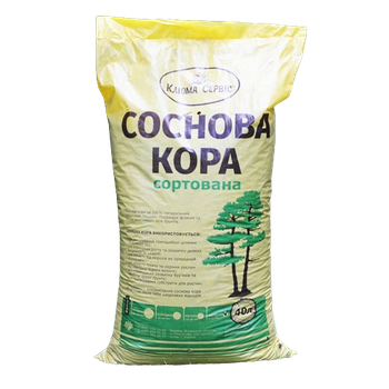 Кора соснова мульча 0-10 мм у мішку 40 л