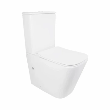 Унитаз напольный Qtap Tern Ultra Quiet безободковый с сиденьем Soft-Close QT17226003AW White