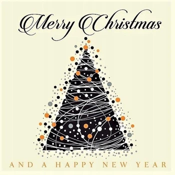 Вінілова платівка "Merry Christmas and Happy New Year" 12", збірник різдвяних та новорічних пісень + диск CD