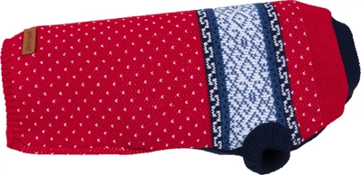 Светр для собак Amiplay Bergen 34 см Червоний (5907563275867)