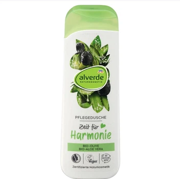 Натуральный гель для душа с маслом и алоэ alverde NATURKOSMETIK Pflegedusche Zeit für Harmonie Olive Aloe Vera 250 мл