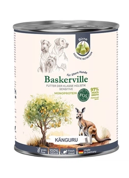 Консервированный корм Baskerville FOS Holistic для собак с чувствительным пищеварением с мясом кенгуру 800 г
