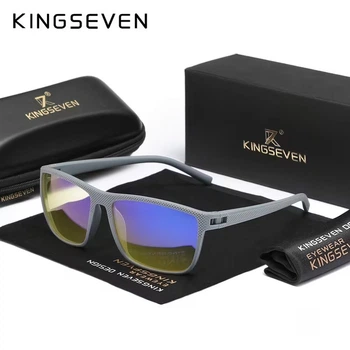 Окуляри комп'ютерні Blue Blocker 65% для чоловіків і жінок KINGSEVEN 755 Gray 65