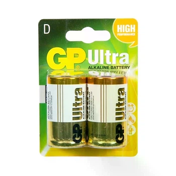 Батарейка GP LR20 2шт ULTRA + ALKALINE 1.5V 13AU лужна