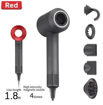 Професійний фен-стайлер Super Hair Dryer Red з 5 магнітними насадками