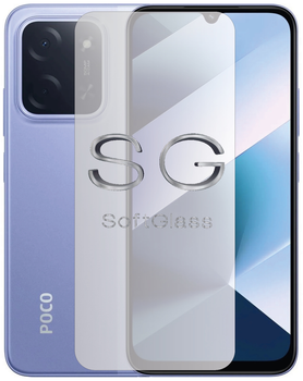 Плівка для Poco C85 на екран зносостійка поліуретанова SoftGlass